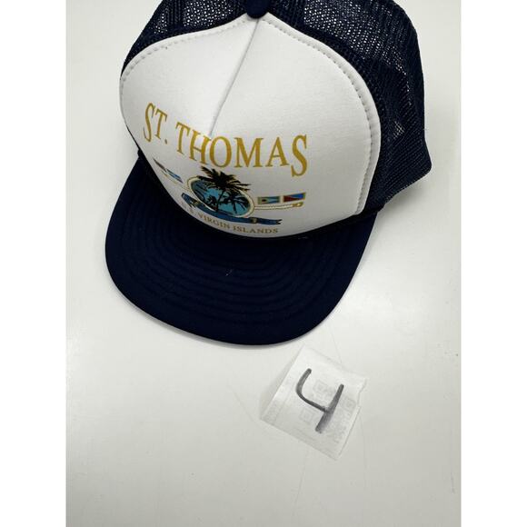 Nissin Cap Snapback Hat St. Thomas U.S Virgin Islands Rope Adjustable Vintage - Picture 8 of 8